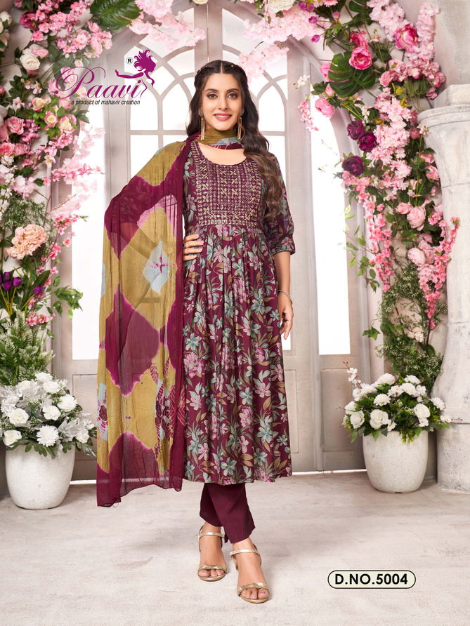 Panth By Paavi Modal Printed Embroidery Kurti With Bottom Dupatta Wholesale Market In Surat